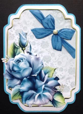 Beautiful Pale Blue Rose Topper by Gitte Jensen