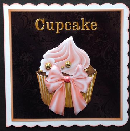 Gorgeous Cupcake Card Front by Gitte Jensen