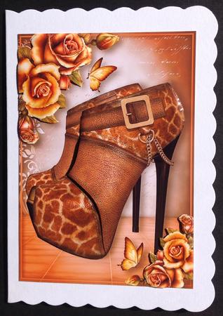 Giraffe Print Platform Shoes & Roses by Gitte Jensen