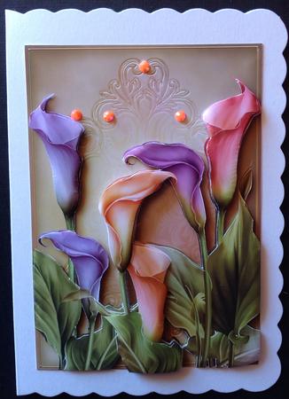 Gorgeous Lilies Decoupage Mini Kit by Gitte Jensen