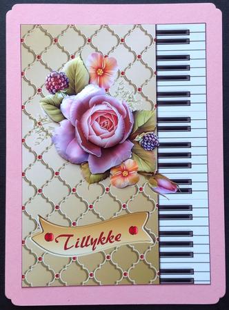English Rose Card Front by Gitte Jensen
