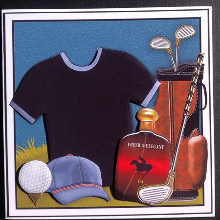Father's Day 6x6 Card Front by Gitte Jensen