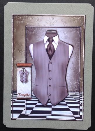 Male Card Bleu Vest by Gitte Jensen