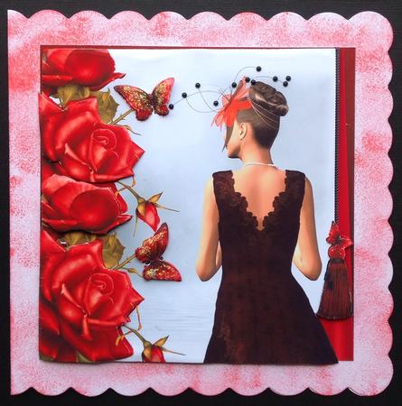 Beautiful Window with a Sea View Card Front Kit by Gitte Jensen