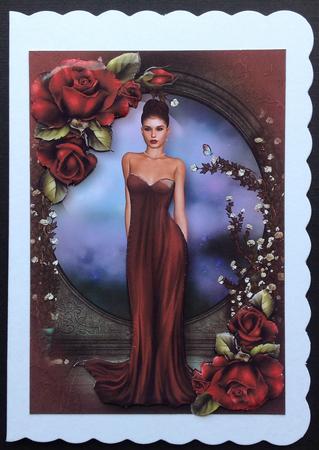 Magenta Elegance & Roses by Gitte Jensen