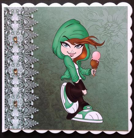 Lace & Dreams Backing Paper 8 by Gitte Jensen