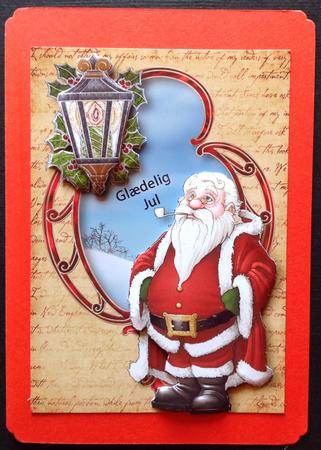 Jolly Santa & Christmas Script Frame by Gitte Jensen