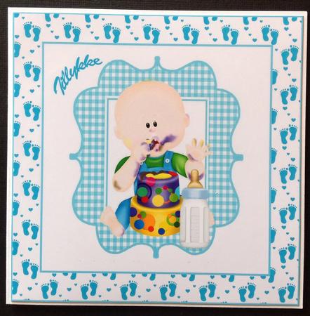 Messy Babies Eating Cake, Boy/girl Toppers by Gitte Jensen