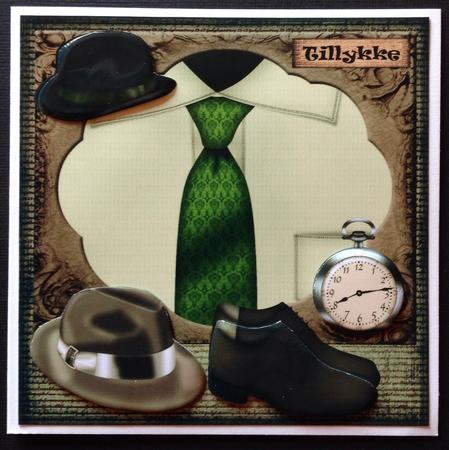 Male Card Men's Clothes Vintage by Gitte Jensen