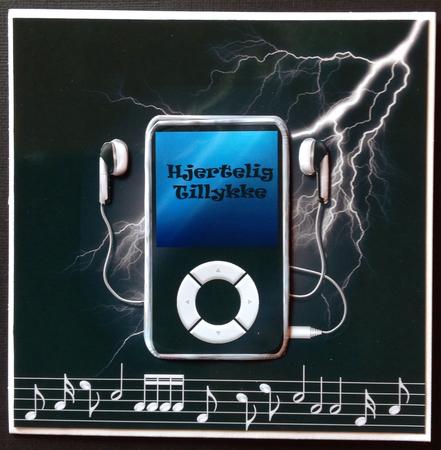 Ipod 8x8 Card Front by Gitte Jensen