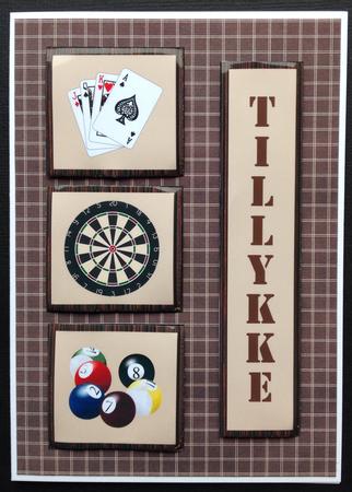 Pub Games Topper & Decoupage by Gitte Jensen