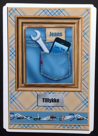 Jeans Pocket with Tools and Cell Phone for Dad Qs by Gitte Jensen