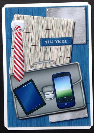 Male Card Briefcase Smartphone & Tablet by Gitte Jensen