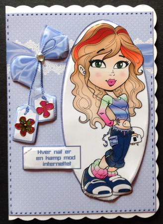 Teen Diva Has Internet Battles Quick Card by Gitte Jensen
