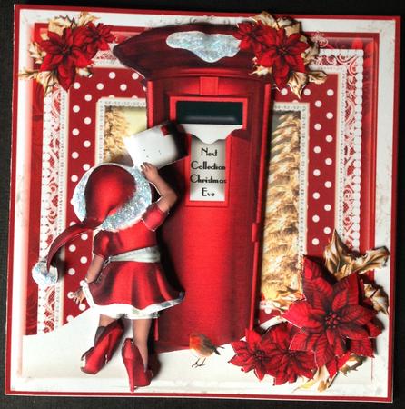 Letter to Santa 8x8 Card Front Kit by Gitte Jensen