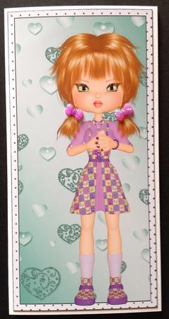 Mini Polka Dot Backing Papers Set 2 Ladies by Gitte Jensen