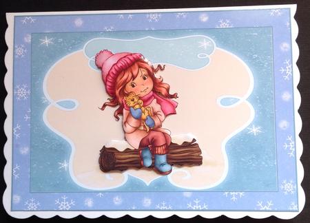 Snowflakes Large and Small Background Backing Paper Kit by Gitte Jensen