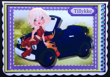 Vibrat Cookie with Her Toon Card  by Gitte Jensen