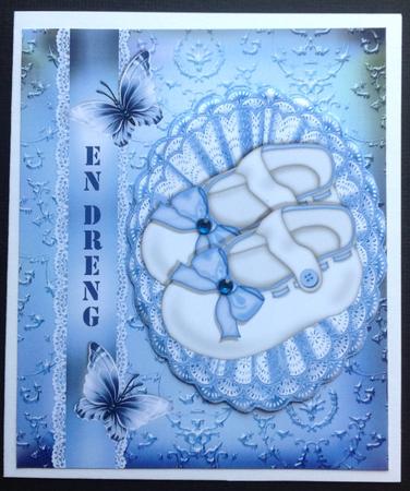 Congratulations Baby Boy Topper by Gitte Jensen