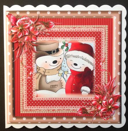 The Snowman Couple Topper by Gitte Jensen
