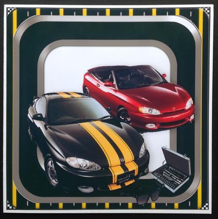 Sport Cars in Frame with Toolbox by Gitte Jensen