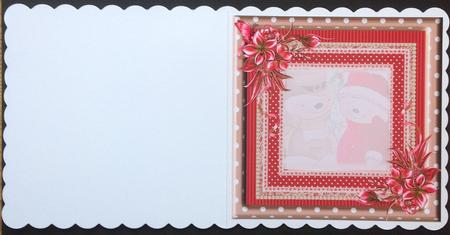 Insert to Compliment the Snowman Couple Topper by Gitte Jensen