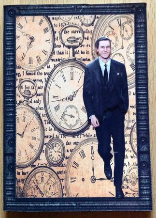 Art Deco Gentleman Antonio (blue) Decoupage Sheet by Gitte Jensen