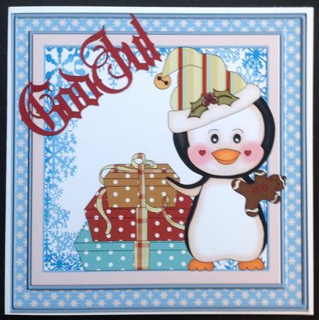 At Home for Christmas 8x8ins Insert by Gitte Jensen