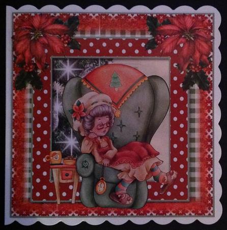 Waiting for Santa Card Front Kit by Gitte Jensen