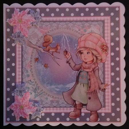 Christmas Wishes Card Topper by Gitte Jensen