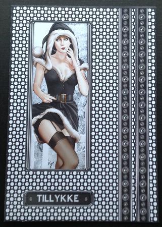 1950's Eva Grace Christmas (black) Topper Sheet by Gitte Jensen