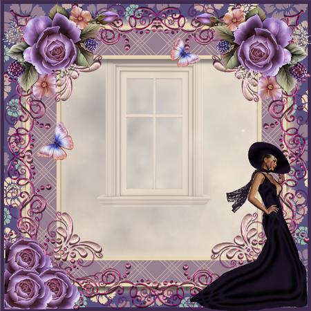 Insert to Compliment Elegance in Purple by Gitte Jensen