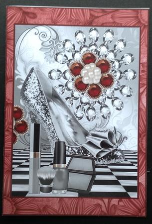Diamond with Sparkle Shoe and Silver Makeup by Gitte Jensen