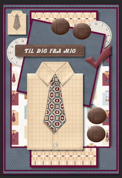 Male Card Every Inch a Gentleman by Gitte Jensen