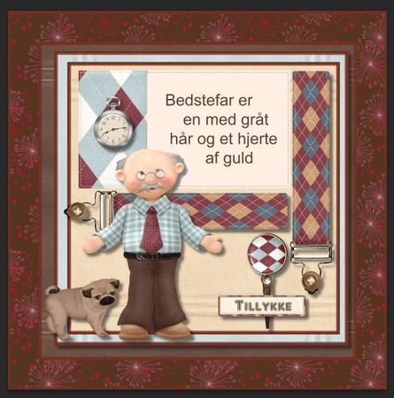 Male Card Grandfather by Gitte Jensen