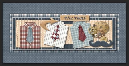 Male Card Large Dl by Gitte Jensen
