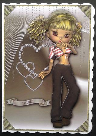 Cutie Pie Card Topper by Gitte Jensen