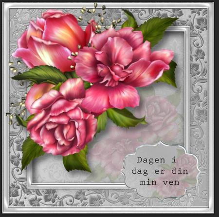 Gorgeous Glory Roses 8x8 Quick Topper by Gitte Jensen