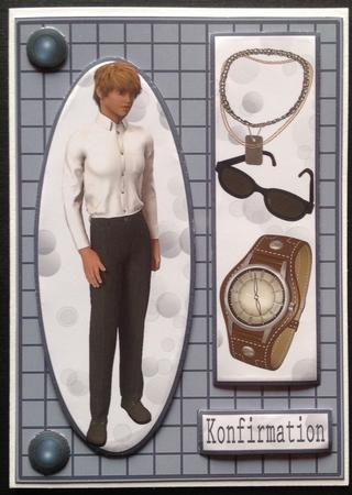 Teen Boy 8 Base Card by Gitte Jensen