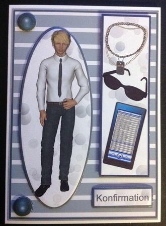 Teen Boy 7 Base Card by Gitte Jensen