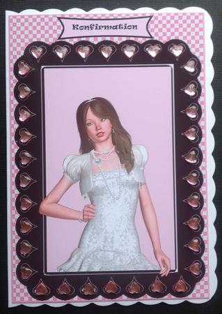 Lovely Black Heart A5 Insert by Gitte Jensen