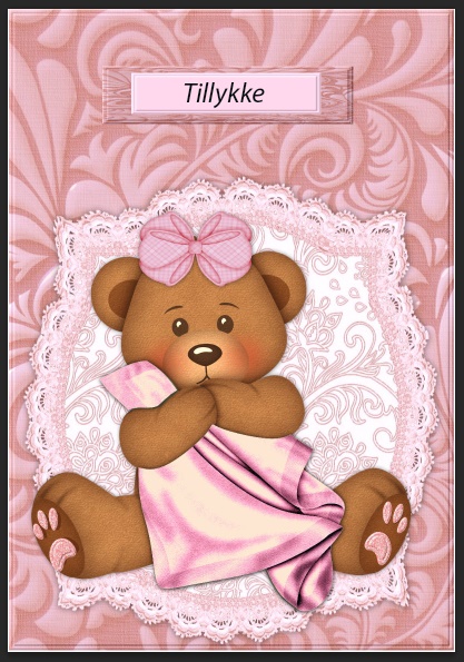 New Baby Girl Teddie by Gitte Jensen
