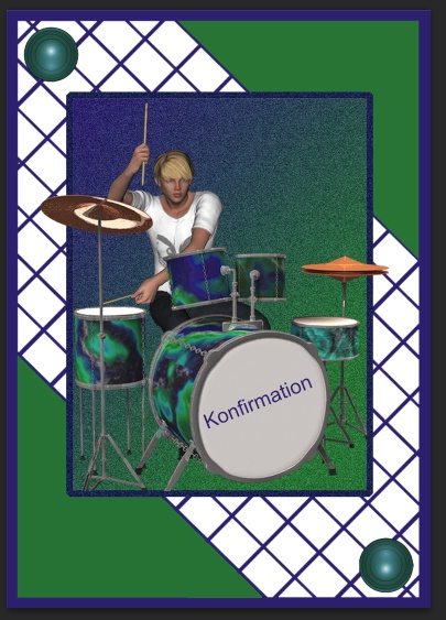 Teen Boy Drummer 1-3 by Gitte Jensen