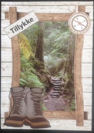 Log Cabin Adventure - Walking / Hiking Card by Gitte Jensen