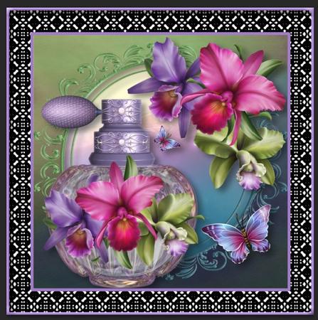 Gorgeous Perfume Bottle - the Scent of the Orchid by Gitte Jensen