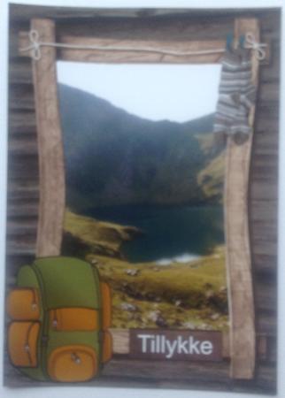 Log Cabin Adventure - Backpacking Card 1 by Gitte Jensen