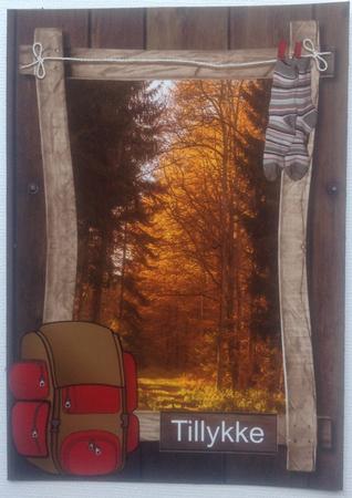 Log Cabin Adventure - Backpacking Card 2 by Gitte Jensen