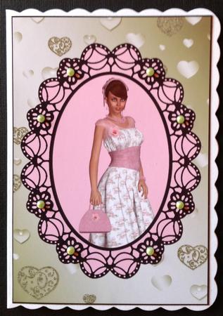Showered by Love Hearts Metallic Background 5 by Gitte Jensen