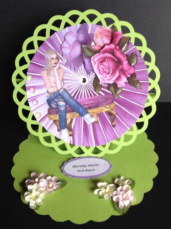 Fan and Roses by Gitte Jensen