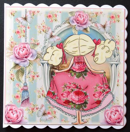 Gabby Bare Foot in the Park Card Front Kit by Gitte Jensen